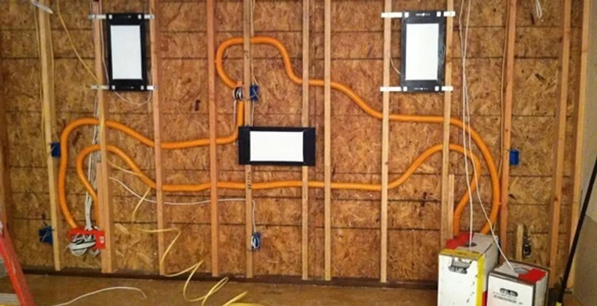 new construction wiring project displaying complete electrical system layout installed by professionals in Santa Rosa, CA