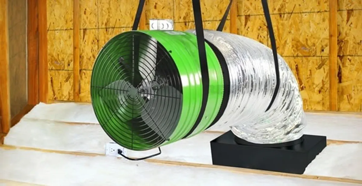 whole house fan installation services with professionally mounted ventilation fan system in Santa Rosa, CA